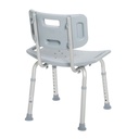 Bathroom Safety Shower Tub Bench Chair (With Back)_image_12