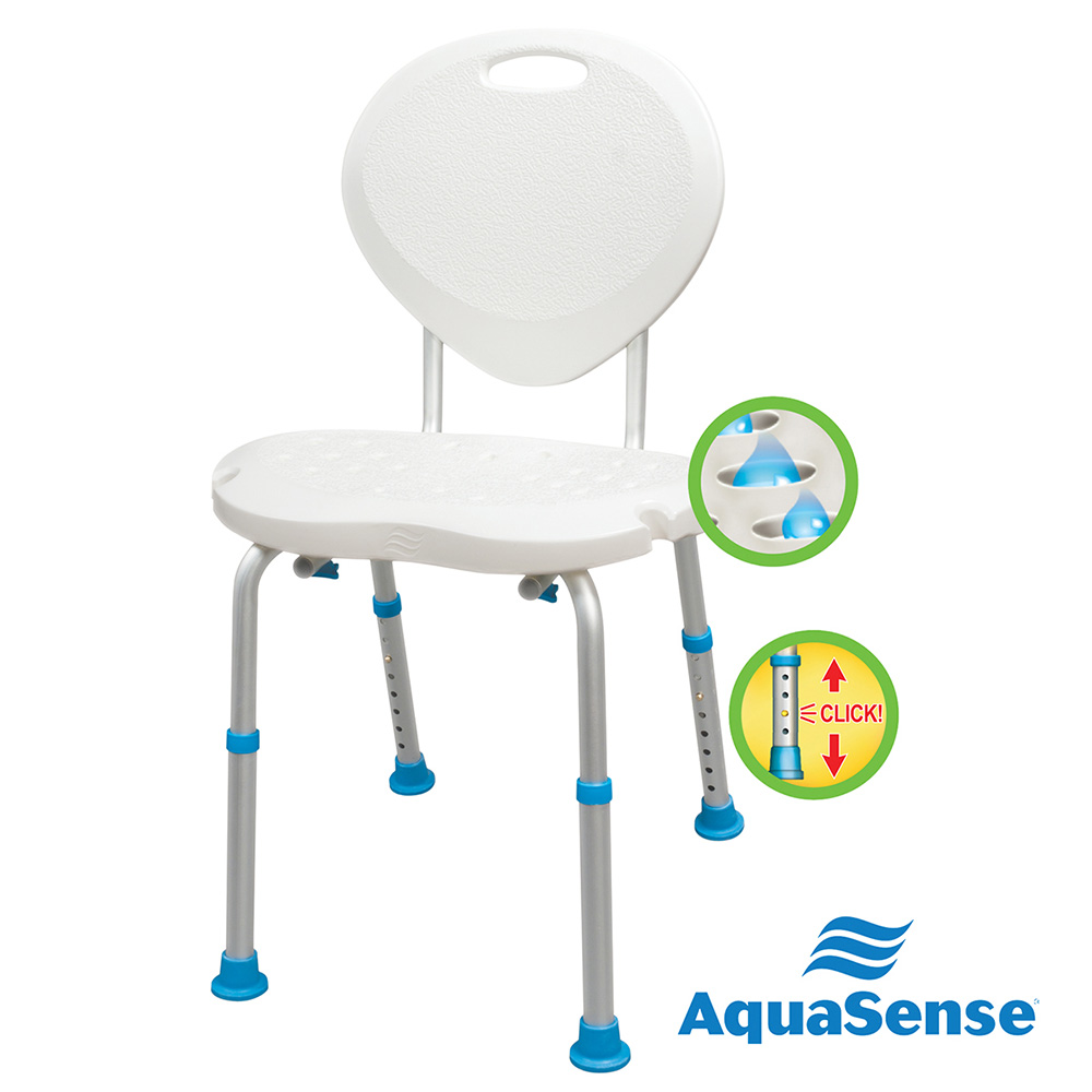 Adjustable Bath and Shower Chair with Non-Slip Comfort Seat and Backrest_image_11
