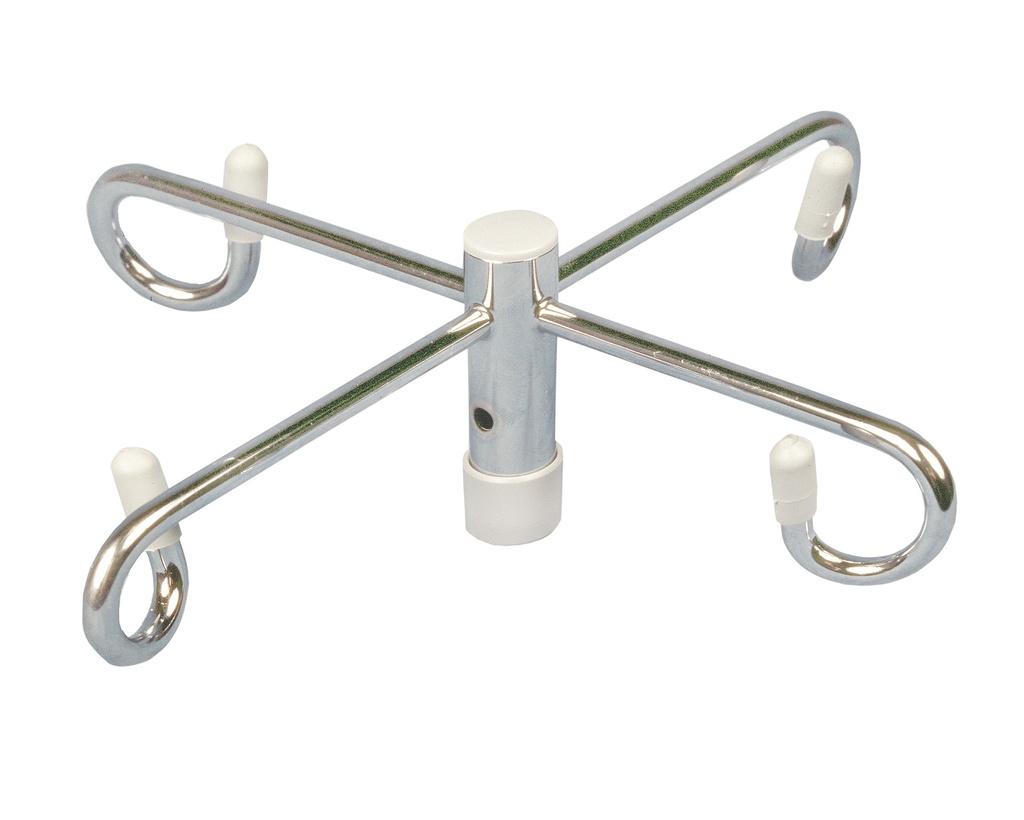 Economy Removable Top I. V. Pole (Chrome, 2 Hook Top)_image_11