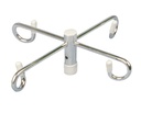 Economy Removable Top I. V. Pole (Chrome, 2 Hook Top)_image_11