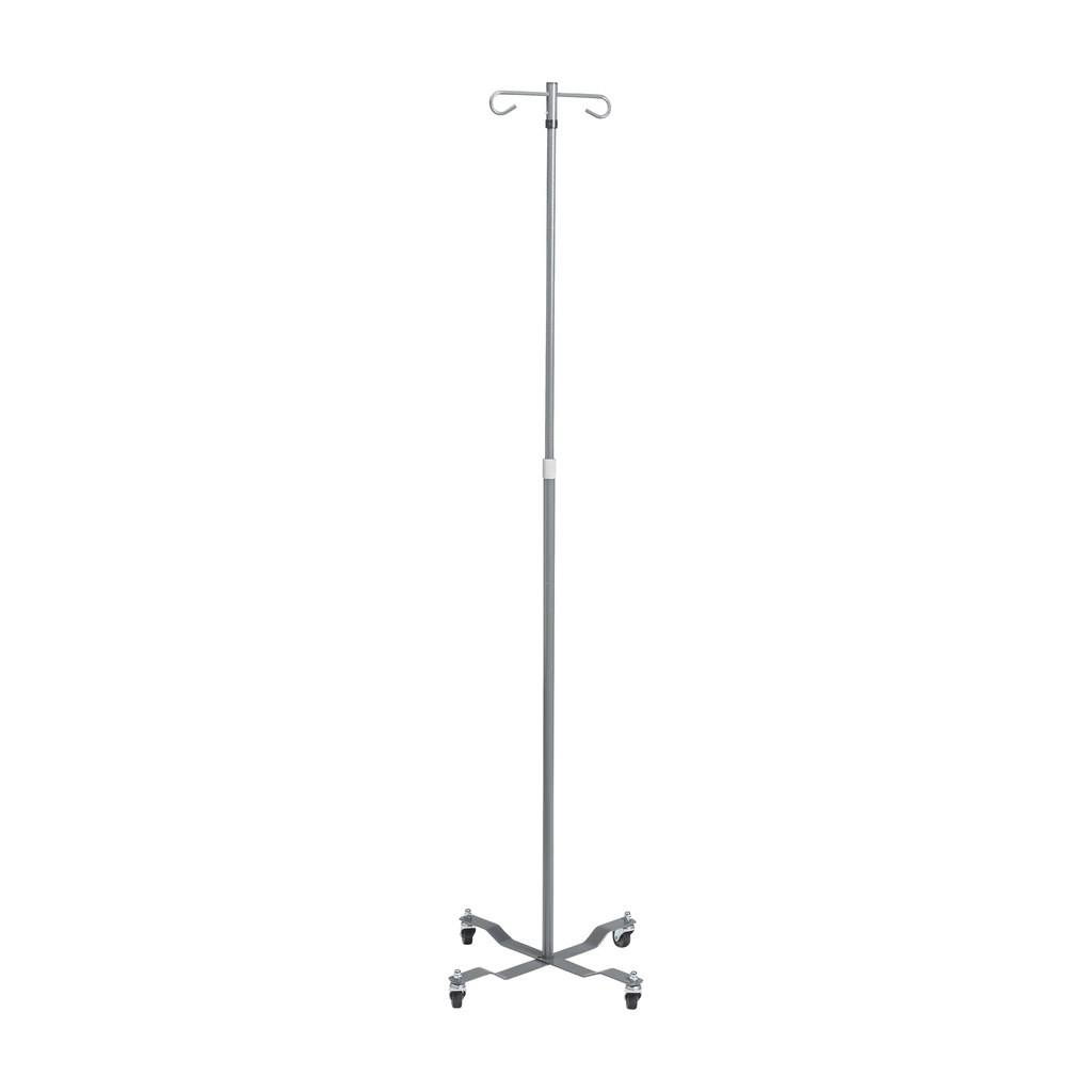 Economy Removable Top I. V. Pole (Silver Vein, 2 Hook Top)_image_12