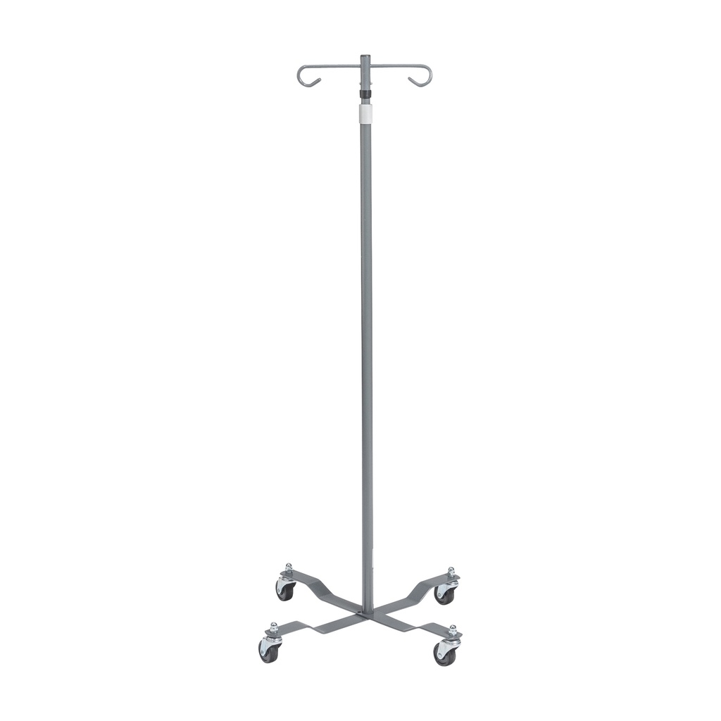 Economy Removable Top I. V. Pole (Silver Vein, 2 Hook Top)_image_13