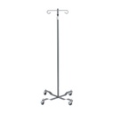 Economy Removable Top I. V. Pole (Silver Vein, 2 Hook Top)_image_13