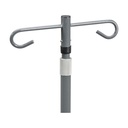 Economy Removable Top I. V. Pole (Silver Vein, 2 Hook Top)_image_14