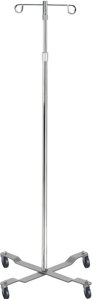 Economy Removable Top I. V. Pole (Chrome, 4 Hook Top)_image_12