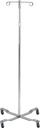 Economy Removable Top I. V. Pole (Chrome, 4 Hook Top)_image_12