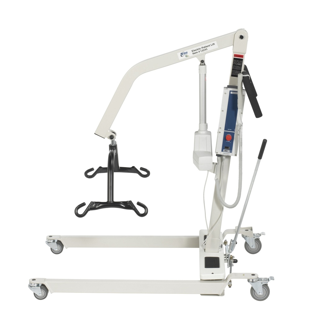 Bariatric Battery Powered Electric Patient Lift with Four Point Cradle and Rechargeable, Removable Battery_image_17