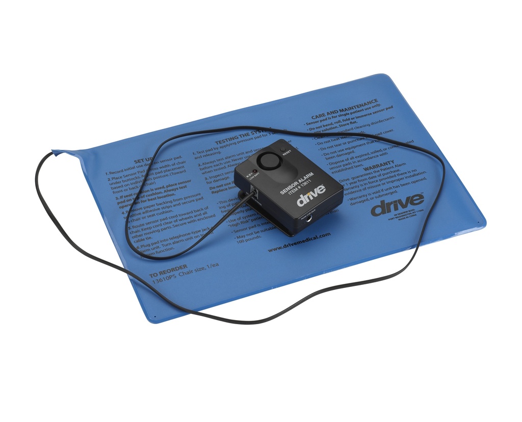 Pressure Sensitive Bed Chair Patient Alarm (With Reset Button, Chair Pad 10"x15")_image_12
