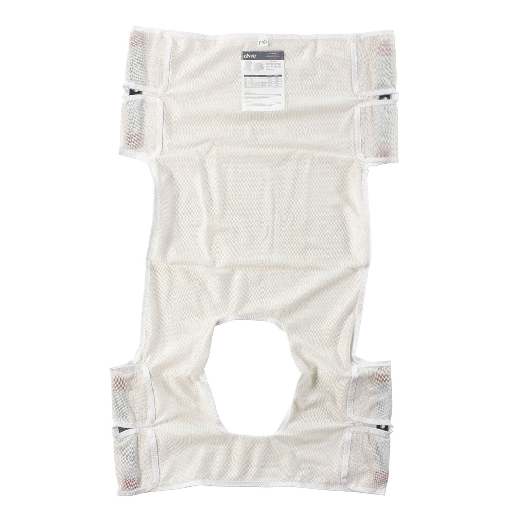 Patient Lift Sling (Polyester Mesh, With Commode Cutout)_image_11