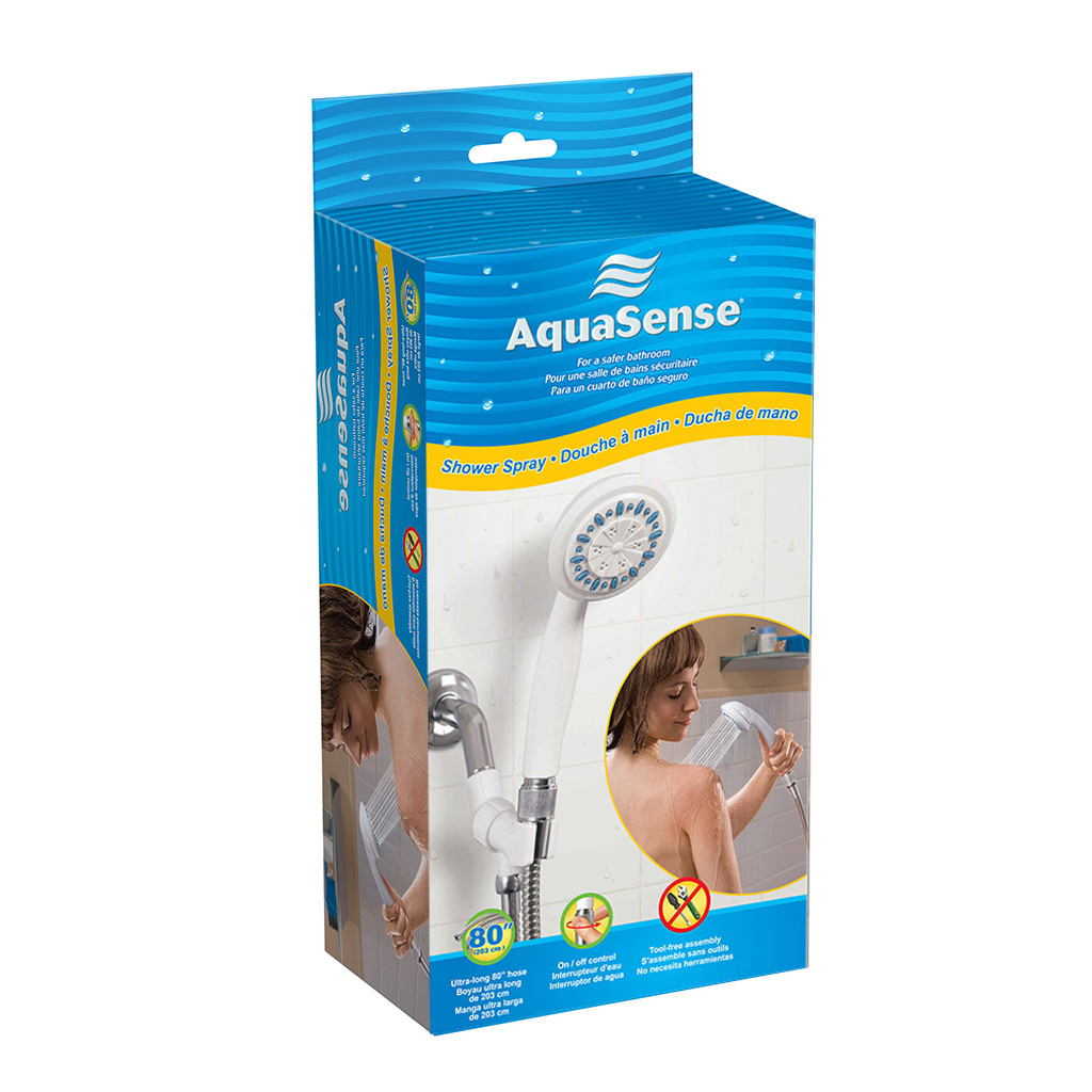 3 Setting Handheld Shower Head with Ultra-Long Stainless Steel Hose, White_image_13