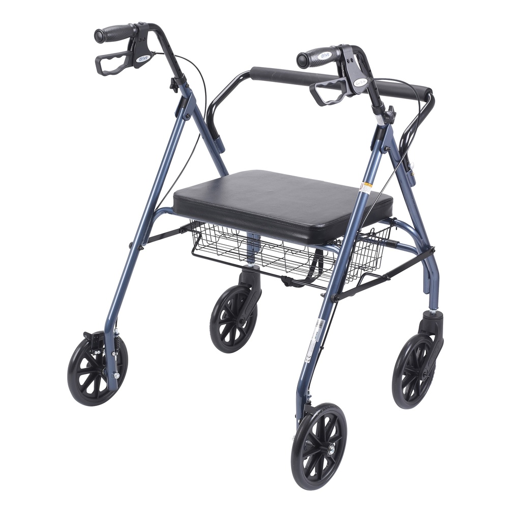 Heavy Duty Bariatric Rollator Rolling Walker with Large Padded Seat (BLUE)_image_11