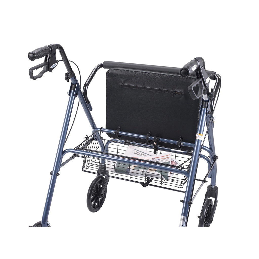 Heavy Duty Bariatric Rollator Rolling Walker with Large Padded Seat (BLUE)_image_14
