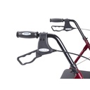 Heavy Duty Bariatric Rollator Rolling Walker with Large Padded Seat (RED)_image_16