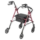 Adjustable Height Rollator Rolling Walker with 6" Wheels (RED)_image_13