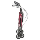 Adjustable Height Rollator Rolling Walker with 6" Wheels (RED)_image_14