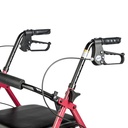 Adjustable Height Rollator Rolling Walker with 6" Wheels (RED)_image_17