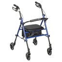 Adjustable Height Rollator Rolling Walker with 6" Wheels (BLUE)_image_11