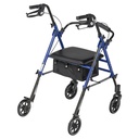Adjustable Height Rollator Rolling Walker with 6" Wheels (BLUE)_image_14
