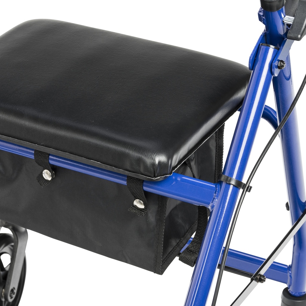 Adjustable Height Rollator Rolling Walker with 6" Wheels (BLUE)_image_17