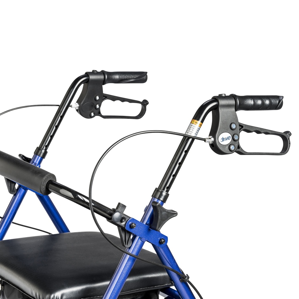 Adjustable Height Rollator Rolling Walker with 6" Wheels (BLUE)_image_18