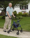 Adjustable Height Rollator Rolling Walker with 6" Wheels (BLUE)_image_20