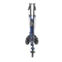 3 Wheel Rollator Rolling Walker with Basket Tray and Pouch (Flame Blue)_image_15