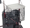 3 Wheel Rollator Rolling Walker with Basket Tray and Pouch (Flame Red)_image_12