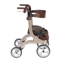 Nitro DLX Euro Style Rollator Rolling Walker (Champagne)_image_11