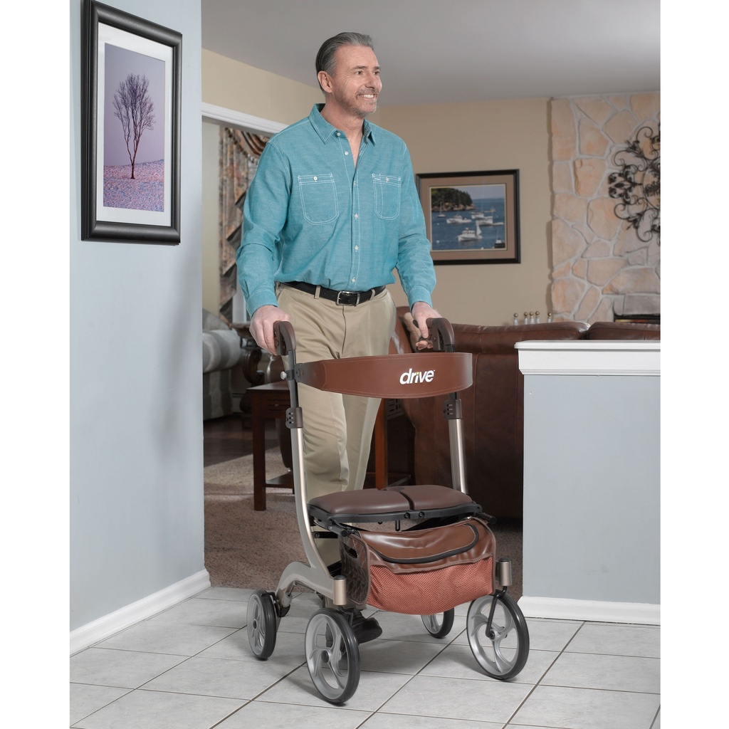 Nitro DLX Euro Style Rollator Rolling Walker (Champagne)_image_14
