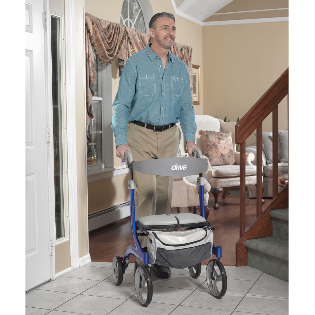 Nitro DLX Euro Style Rollator Rolling Walker (Sleek Blue)_image_15