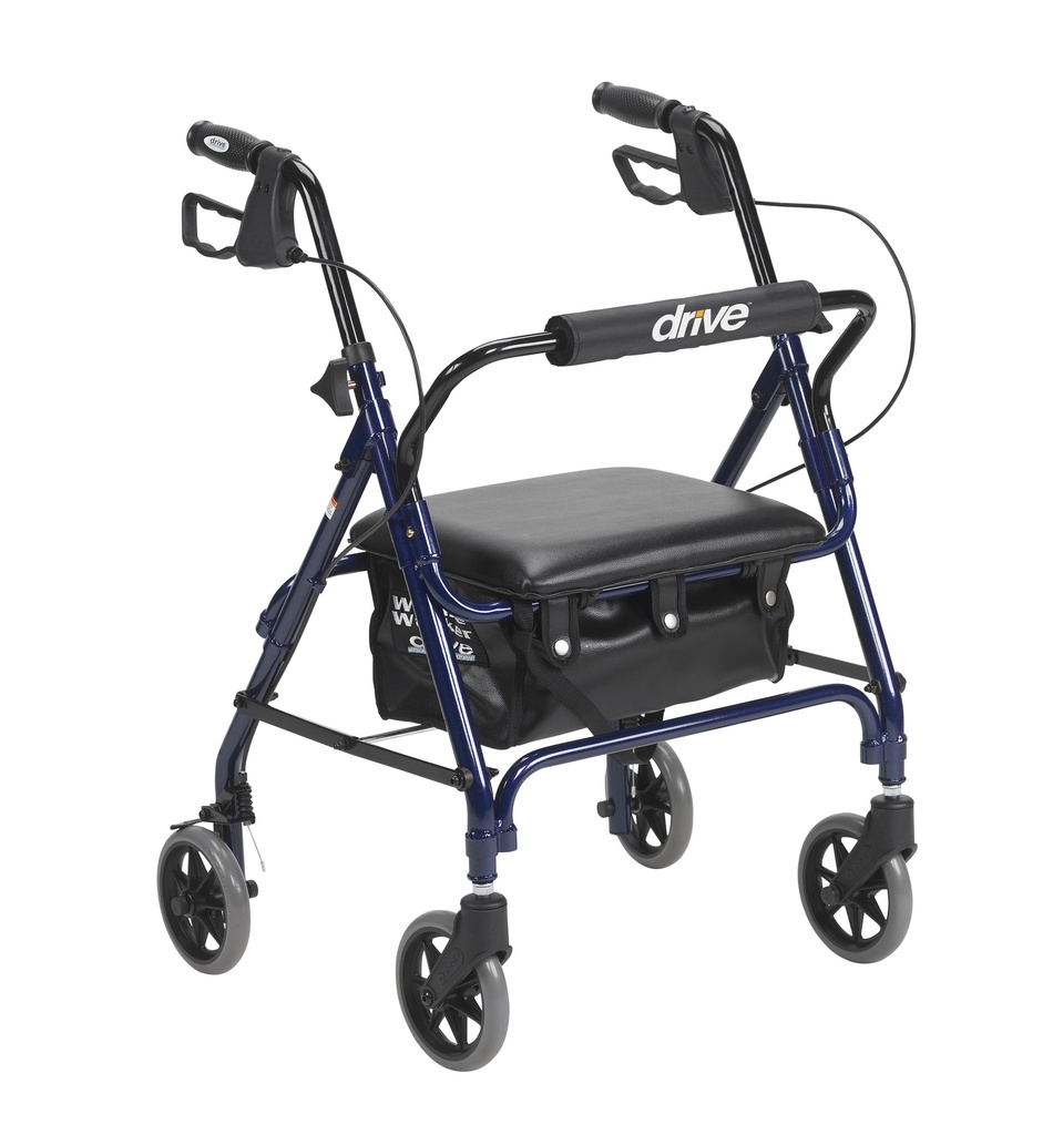 Junior Rollator Rolling Walker with Padded Seat (BLUE)_image_11