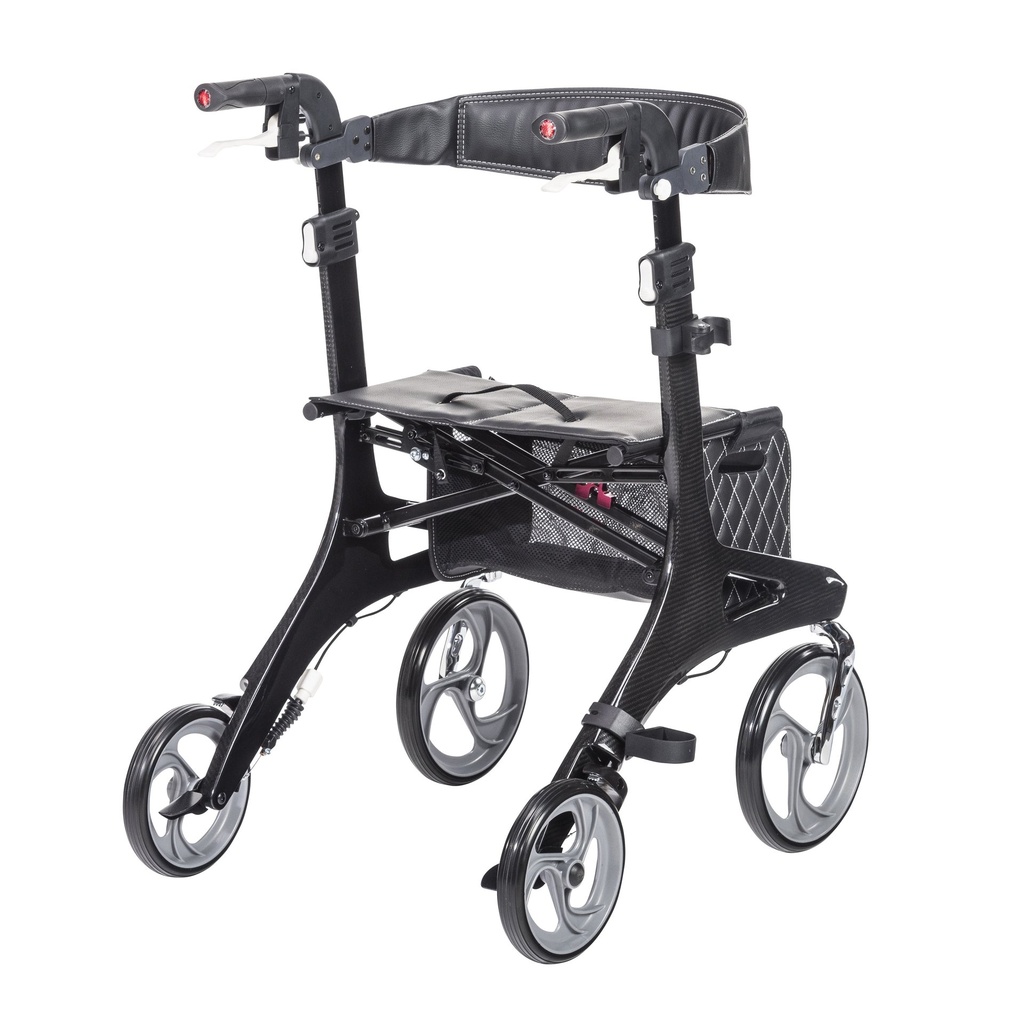 Nitro Elite CF Carbon Fiber Rollator Rolling Walker, Black_image_13