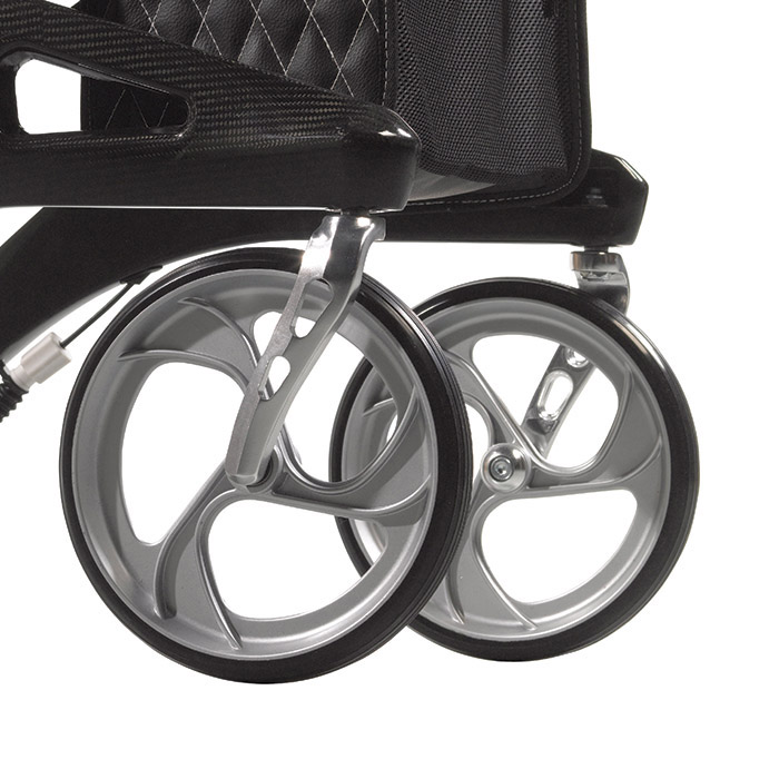 Nitro Elite CF Carbon Fiber Rollator Rolling Walker, Black_image_17