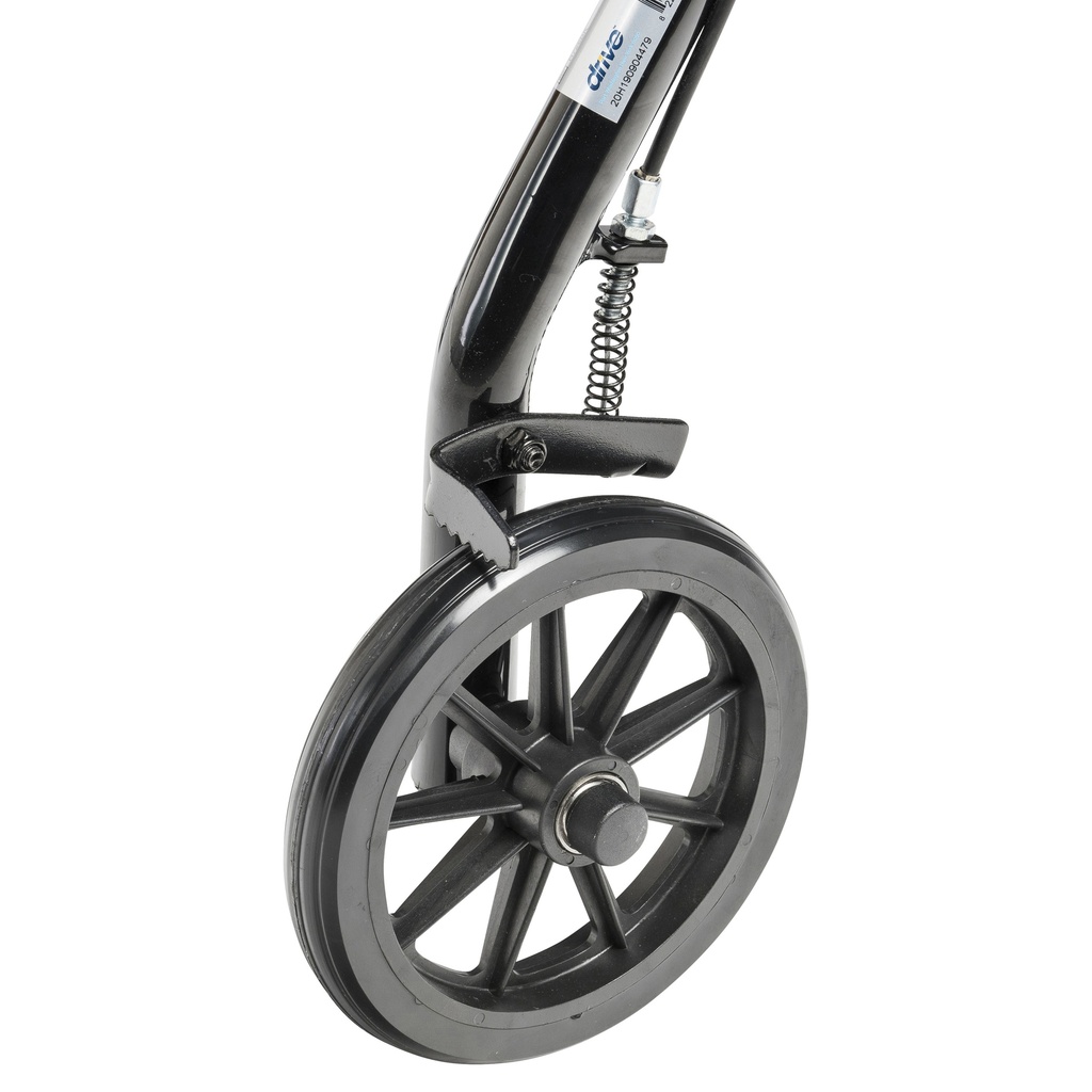 Rollator Rolling Walker with 6" Wheels, Fold Up Removable Back Support and Padded Seat (BLACK)_image_19