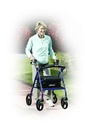 Rollator Rolling Walker with 6" Wheels, Fold Up Removable Back Support and Padded Seat (BLUE)_image_20