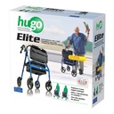 Elite Rollator Rolling Walker with Seat, Backrest and Saddle Bag (Garnet Red)_image_11