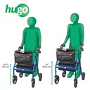 Elite Rollator Rolling Walker with Seat, Backrest and Saddle Bag (BLUE)_image_16