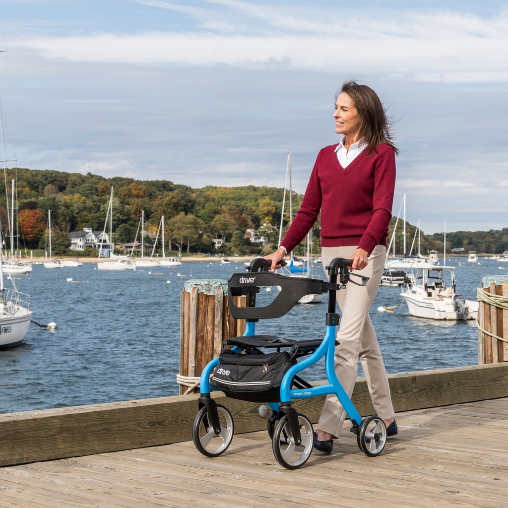 Nitro Sprint Rollator Rolling Walker (BLUE)_image_17