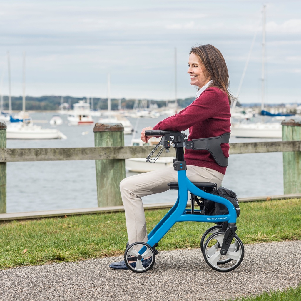 Nitro Sprint Rollator Rolling Walker (BLUE)_image_18