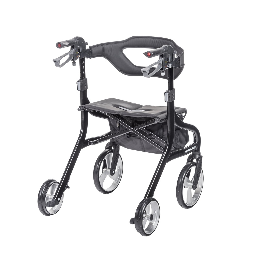Nitro Sprint Rollator Rolling Walker (BLACK)_image_14