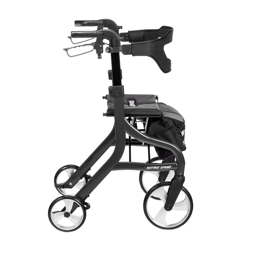 Nitro Sprint Rollator Rolling Walker, Tall (BLACK)_image_11
