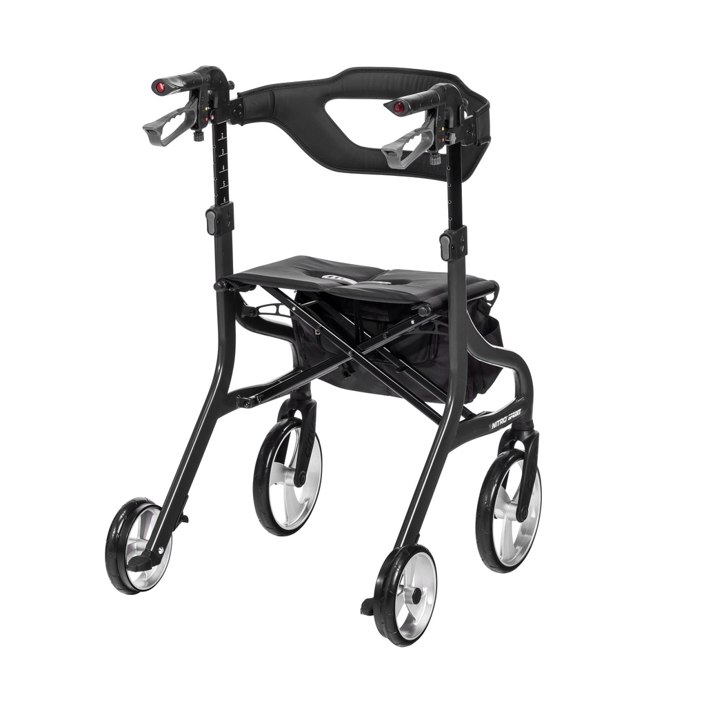 Nitro Sprint Rollator Rolling Walker, Tall (BLACK)_image_13
