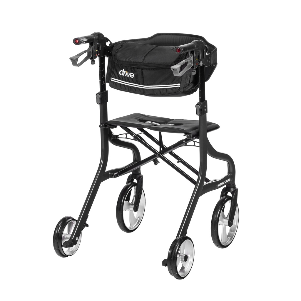 Nitro Sprint Rollator Rolling Walker, Tall (BLACK)_image_14