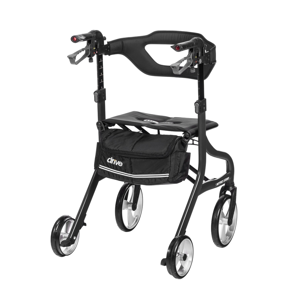 Nitro Sprint Rollator Rolling Walker, Tall (BLACK)_image_15
