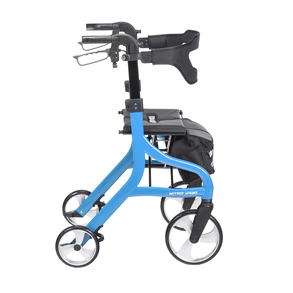 Nitro Sprint Rollator Rolling Walker, Tall (BLUE)_image_12