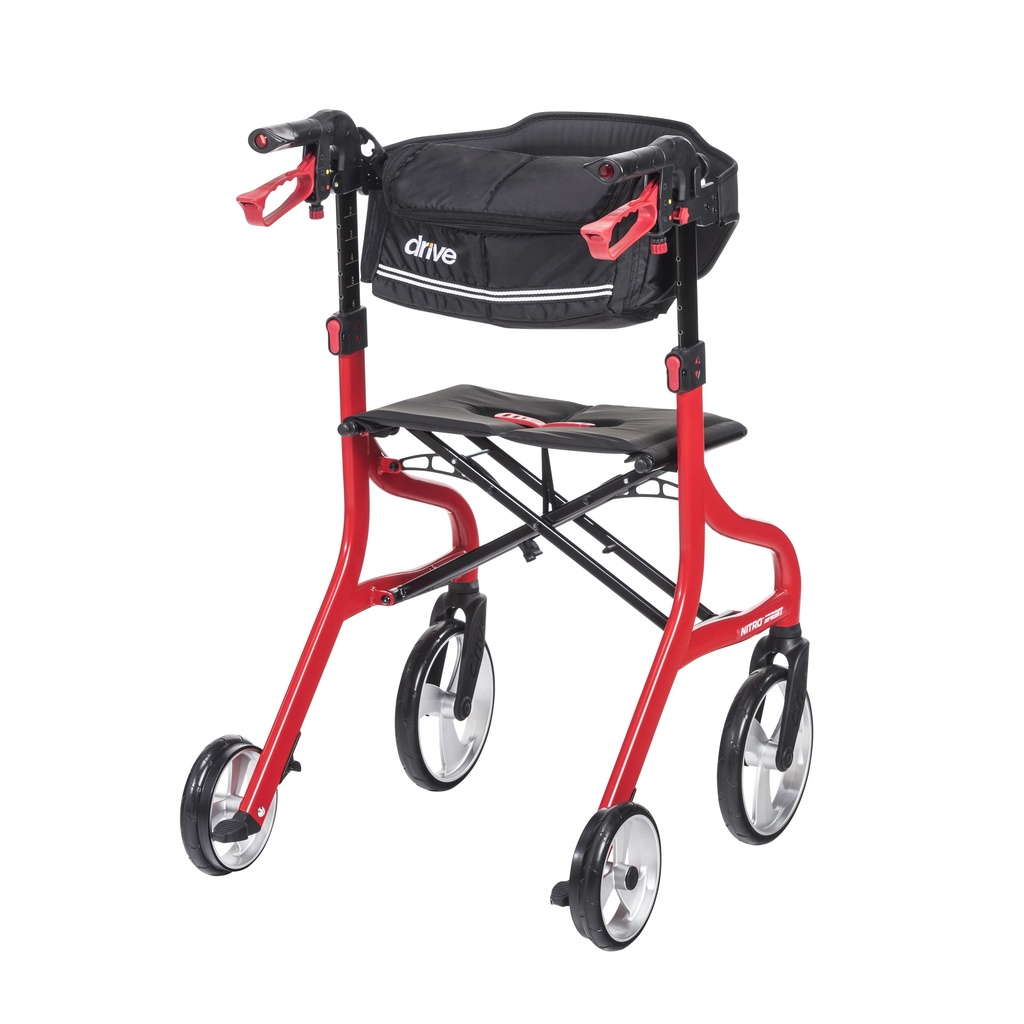 Nitro Sprint Rollator Rolling Walker, Tall (RED)_image_15