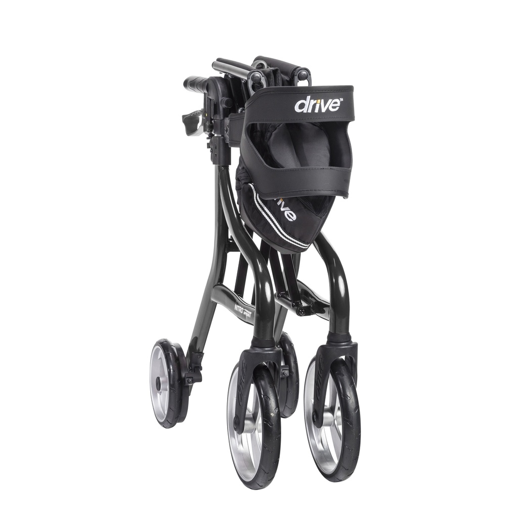 Nitro Sprint Rollator Rolling Walker, Hemi Height (BLACK)_image_16
