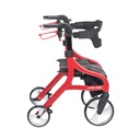 Nitro Sprint Rollator Rolling Walker, Hemi Height (RED)_image_12