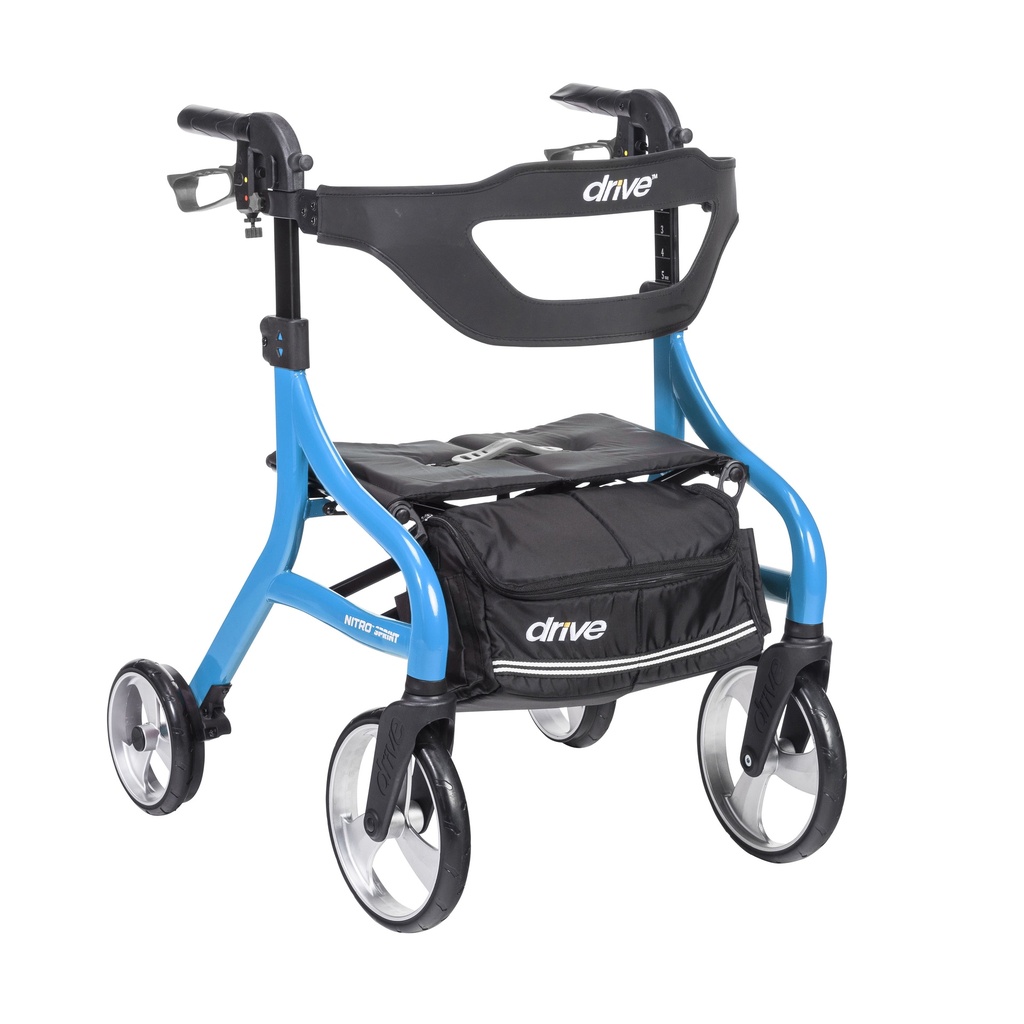 Nitro Sprint Rollator Rolling Walker, Hemi Height (BLUE)_image_11