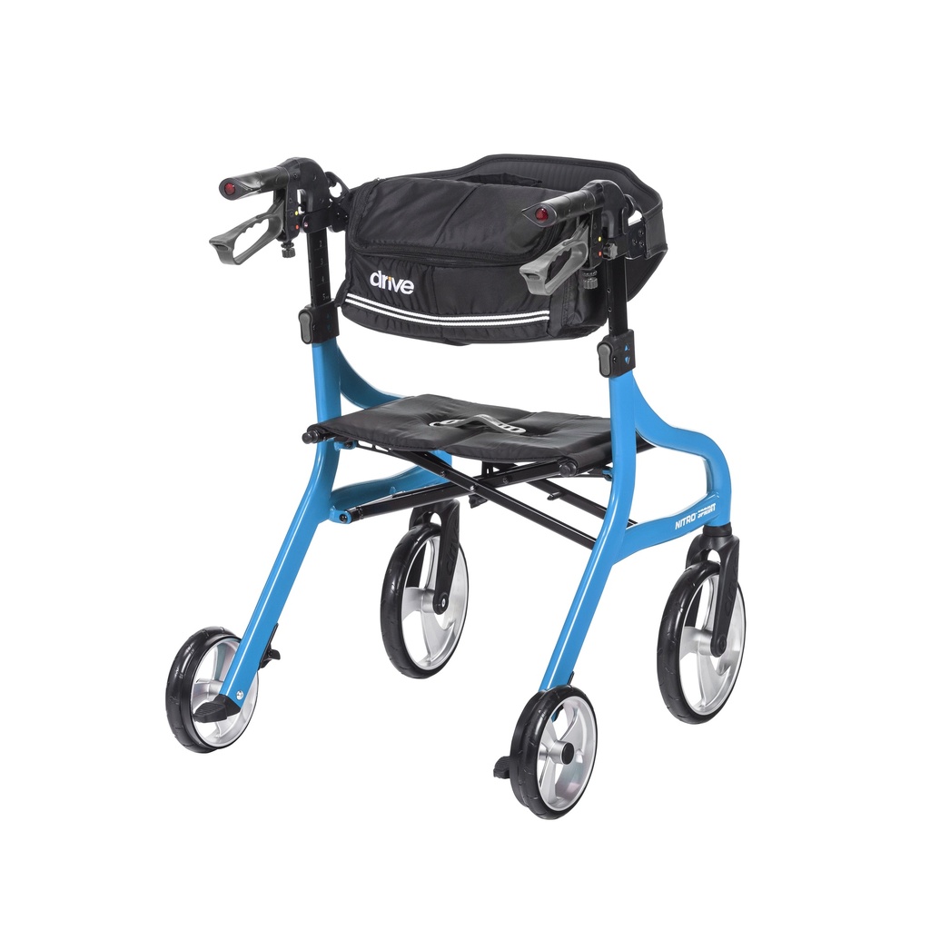 Nitro Sprint Rollator Rolling Walker, Hemi Height (BLUE)_image_16